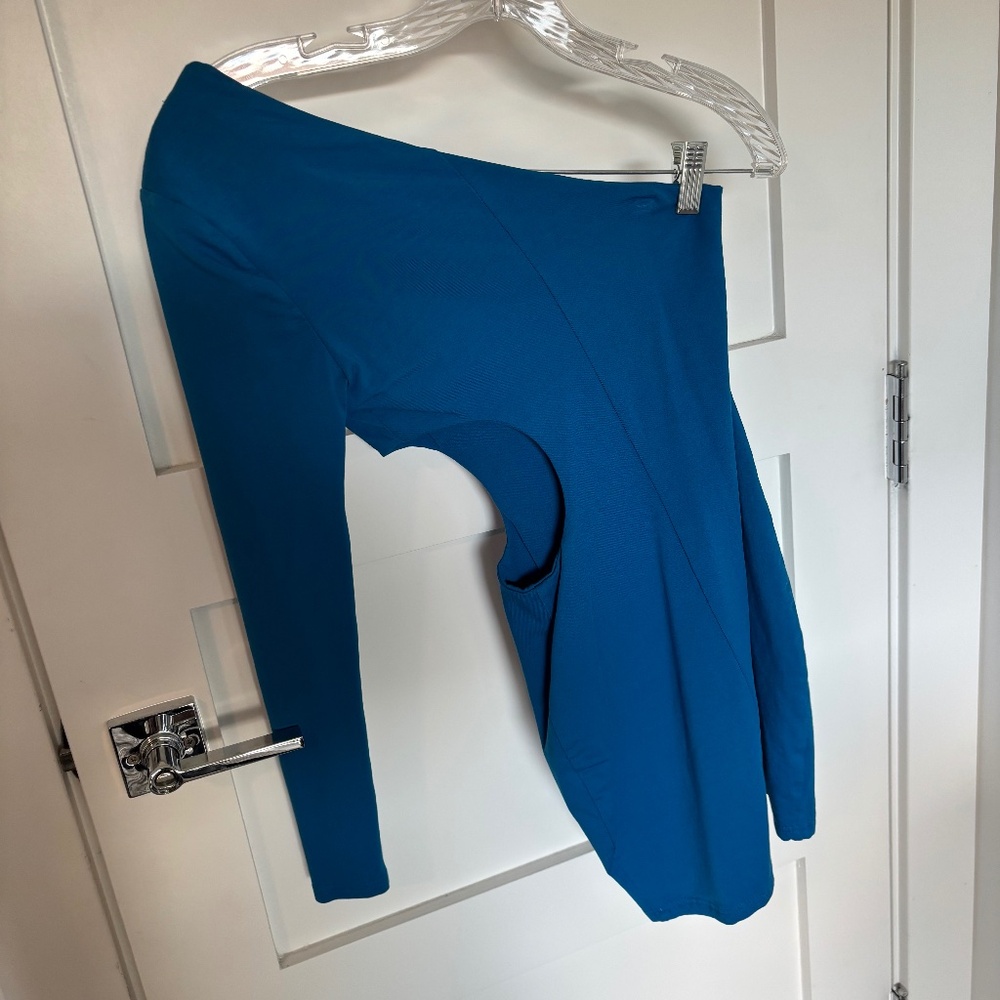 Superdown One Shoulder Blue Bodysuit XS